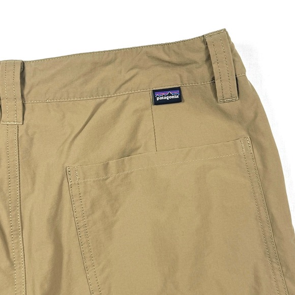 Patagonia Quandary Shorts Tan Khaki Hiking Technical Stretch 10 Inseam Mens 32 - Picture 5 of 8